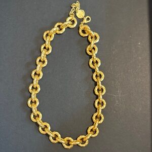 Textured Gold-Link Necklace for Women